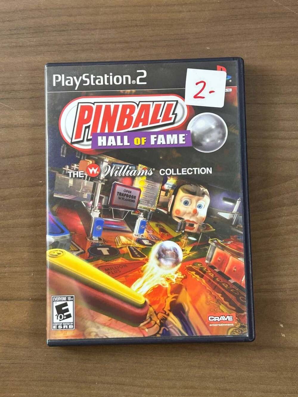 Pinball Hall of Fame The Williams Collection PS2 2008 CIB Manual Disc Case